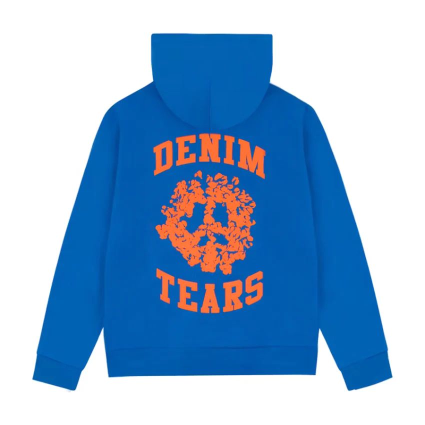 Denim Tears Denim University Zip Hoodie Royal Blue - Image 2