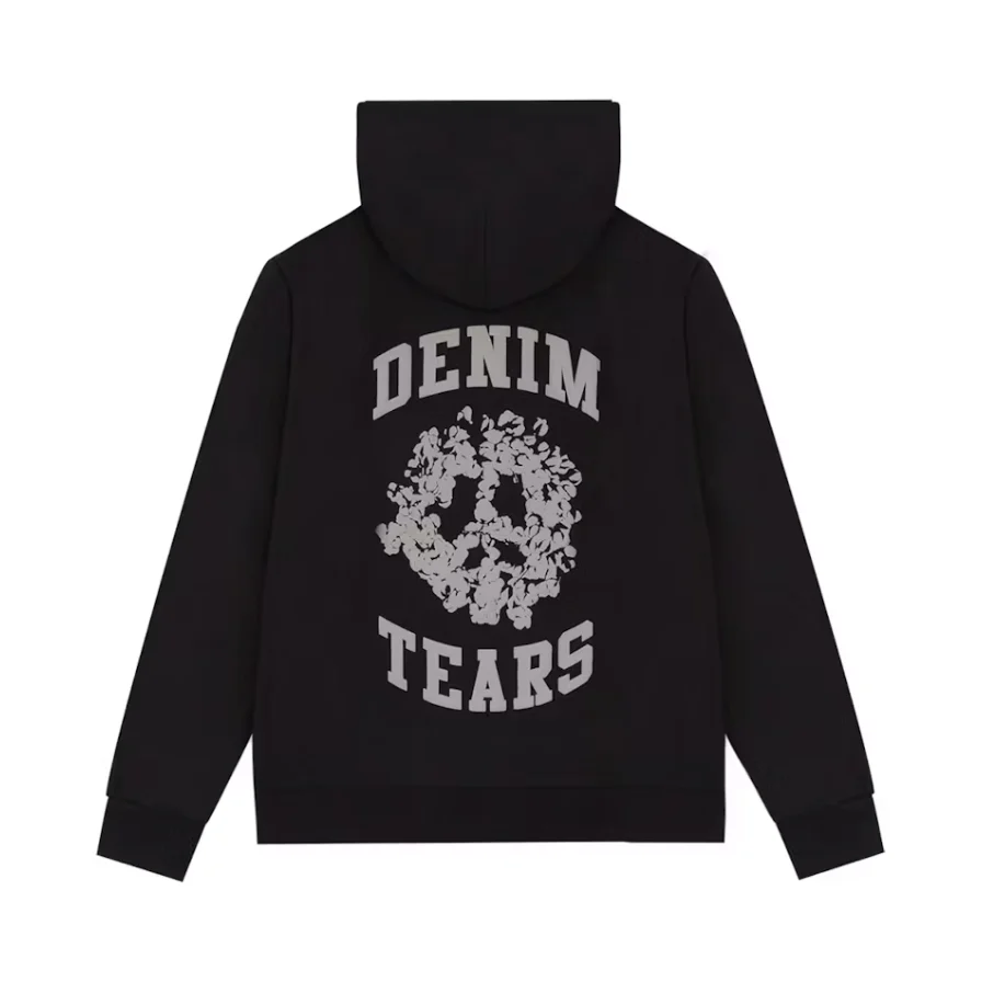 Denim Tears Denim University Zip Hoodie (SS24) Black - Image 2