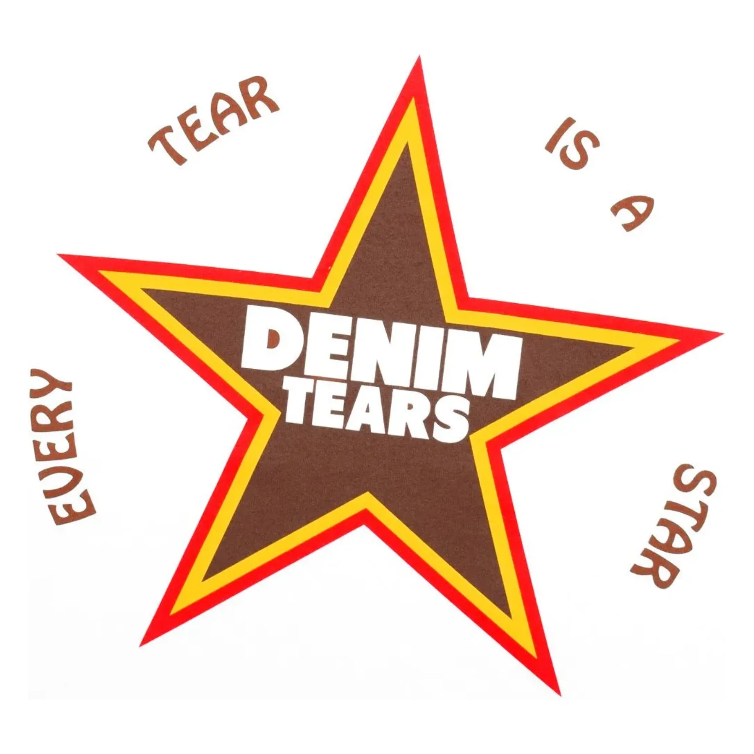 Denim Tears Every Tear Is a Star Tee White - Image 3