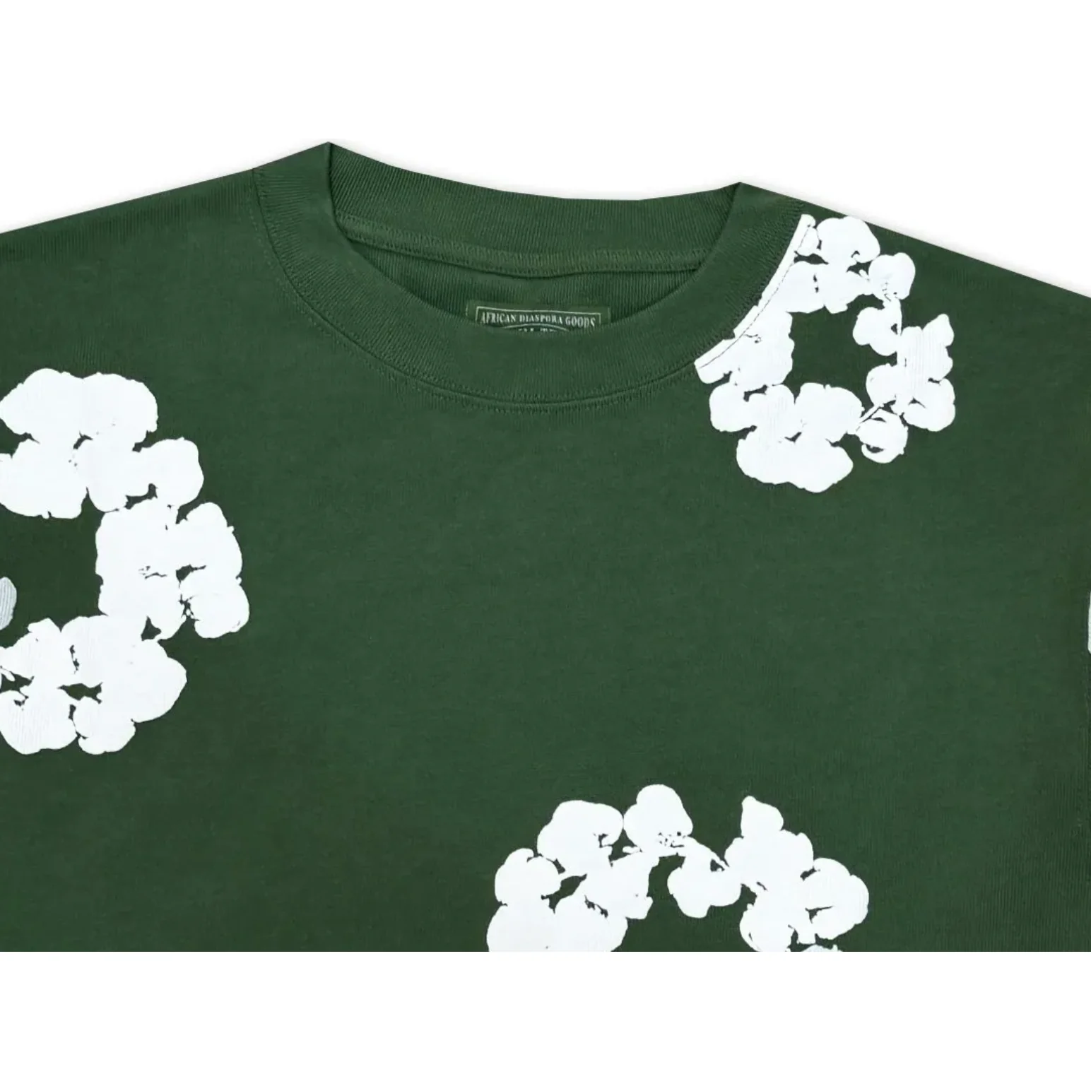 Denim Tears Long Sleeve Cotton Wreath T-shirt Green - Image 3