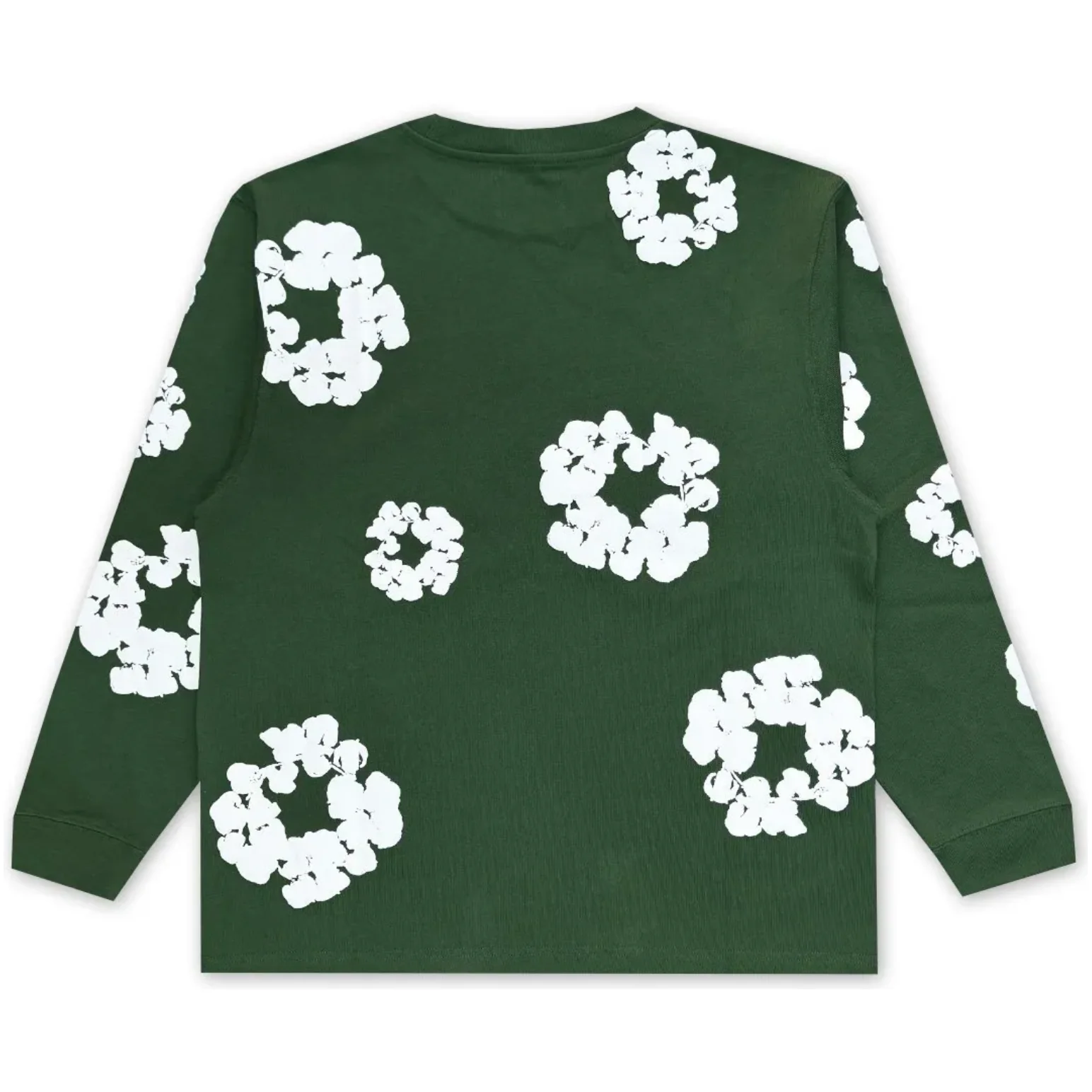Denim Tears Long Sleeve Cotton Wreath T-shirt Green - Image 4