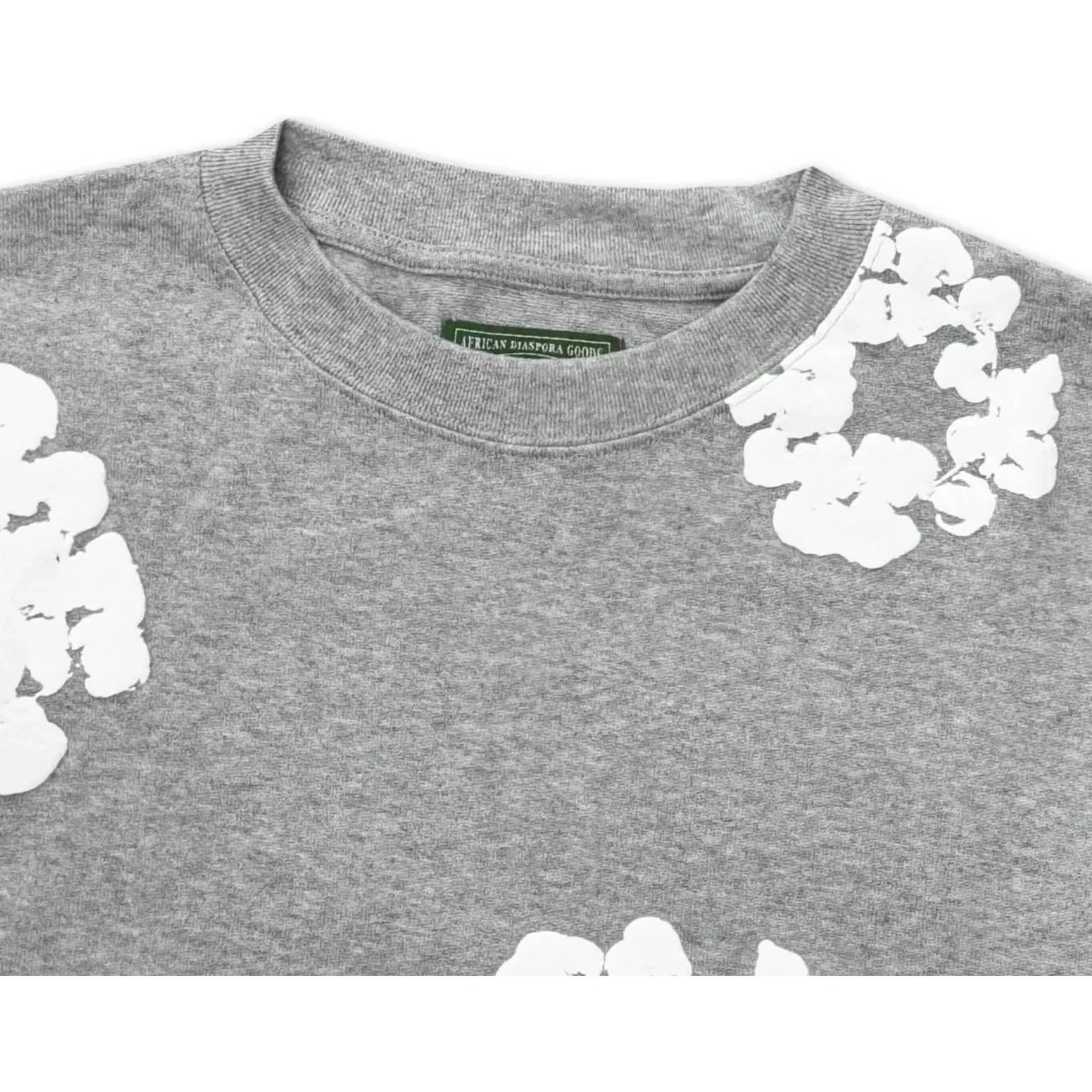Denim Tears Long Sleeve Cotton Wreath T-shirt Grey - Image 3
