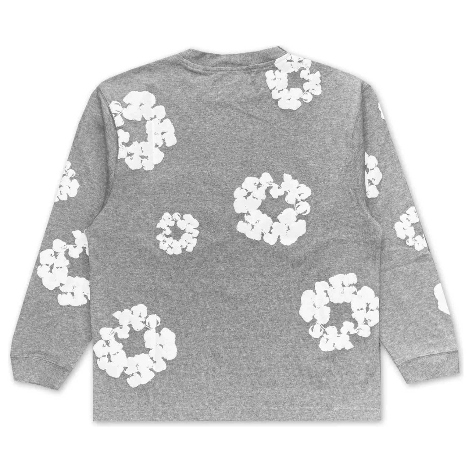 Denim Tears Long Sleeve Cotton Wreath T-shirt Grey - Image 4