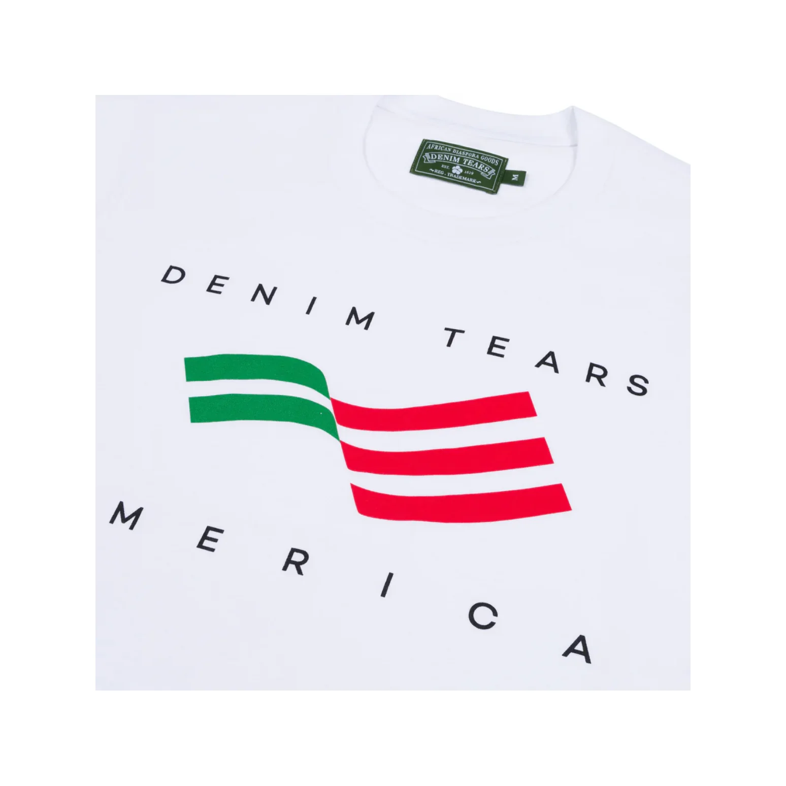 Denim Tears Men's America Sportswear T-Shirt White - Image 3