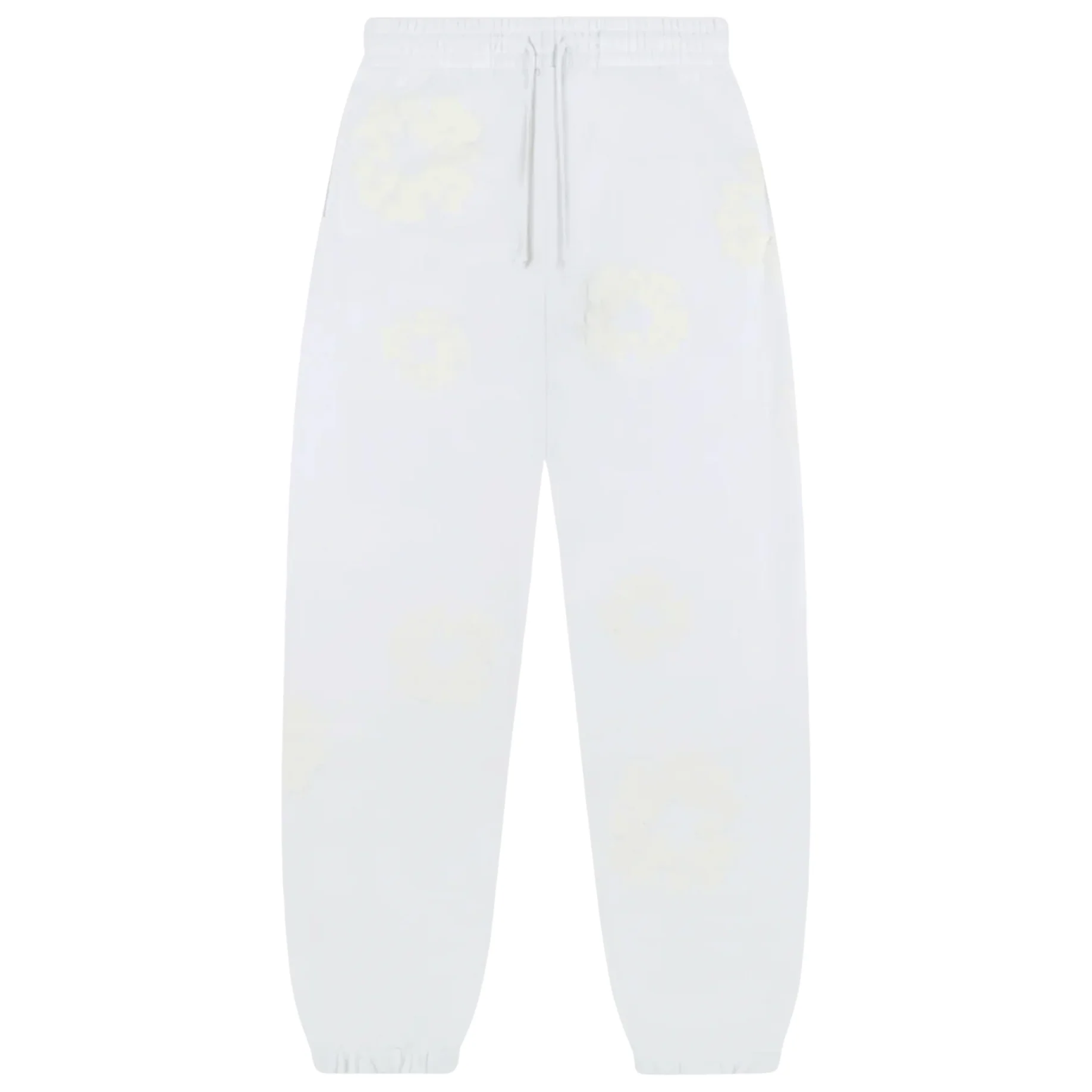 Denim Tears Men's Mono Cotton Wreath Sweatpant White