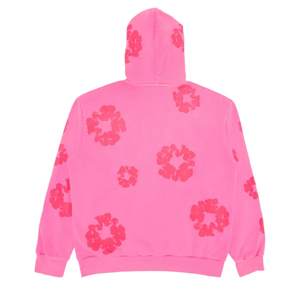 Denim Tears Mono Cotton Wreath Hoodie Pink - Image 2