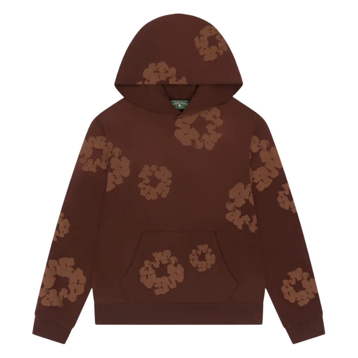 Denim Tears The Cotton Wreath Mono Hoodie Brown