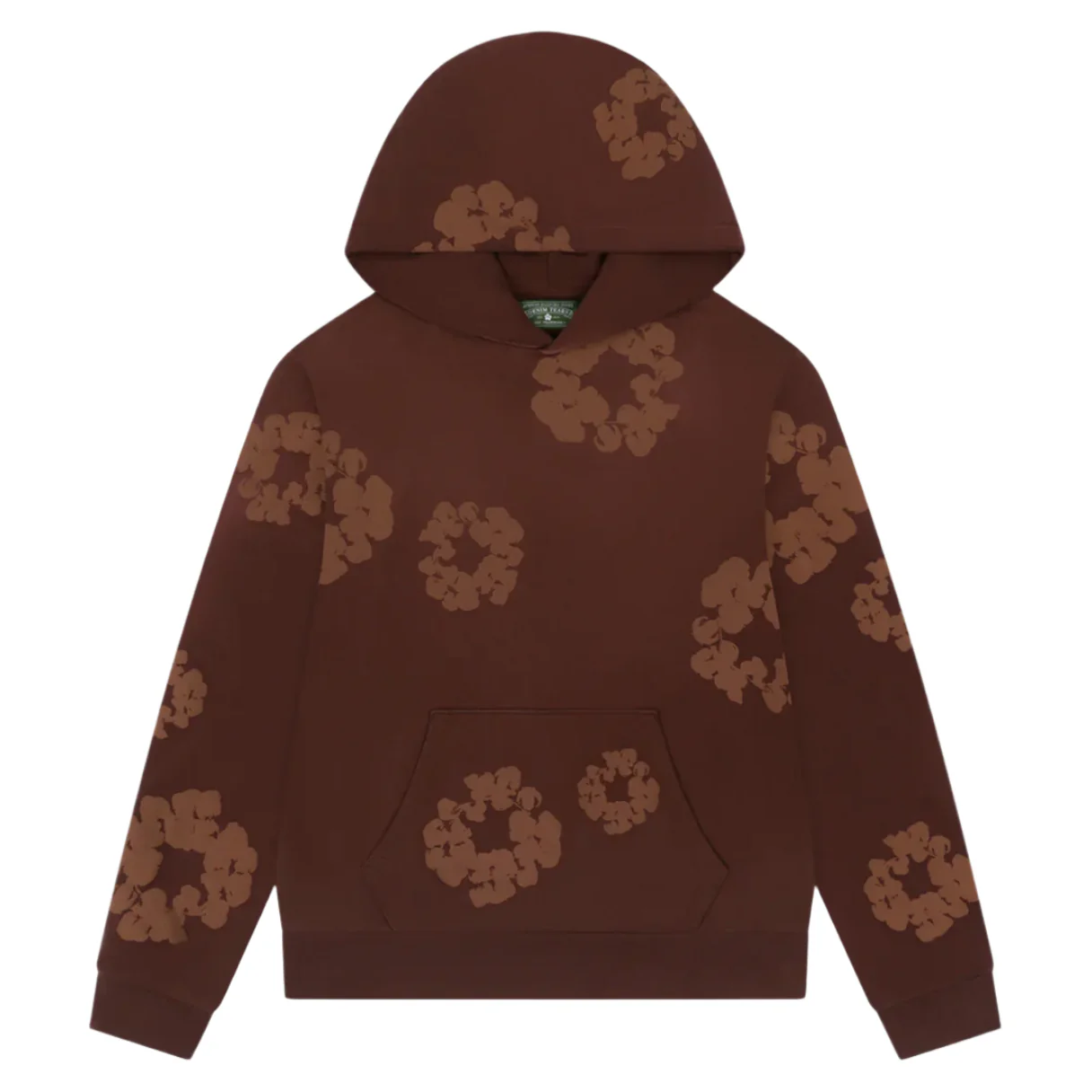 Denim Tears The Cotton Wreath Mono Hoodie Brown - Image 2