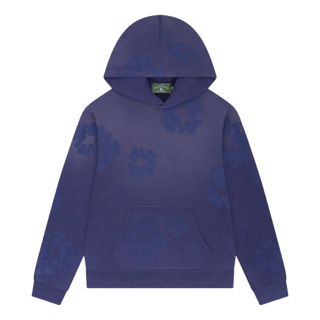 Denim Tears The Cotton Wreath Mono Hoodie Washed Blue