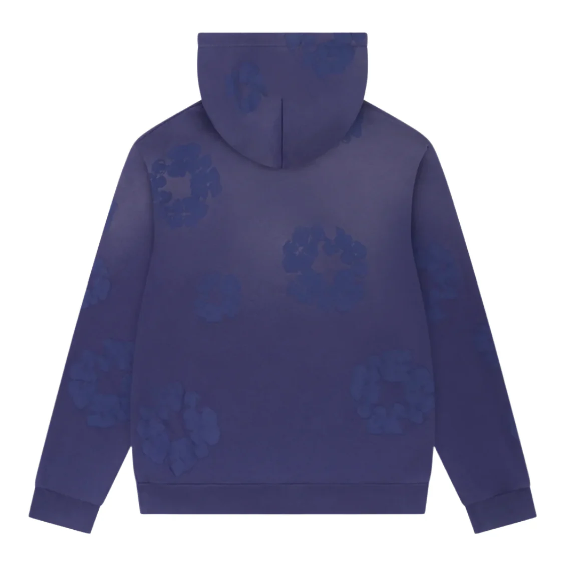 Denim Tears The Cotton Wreath Mono Hoodie Washed Blue - Image 2
