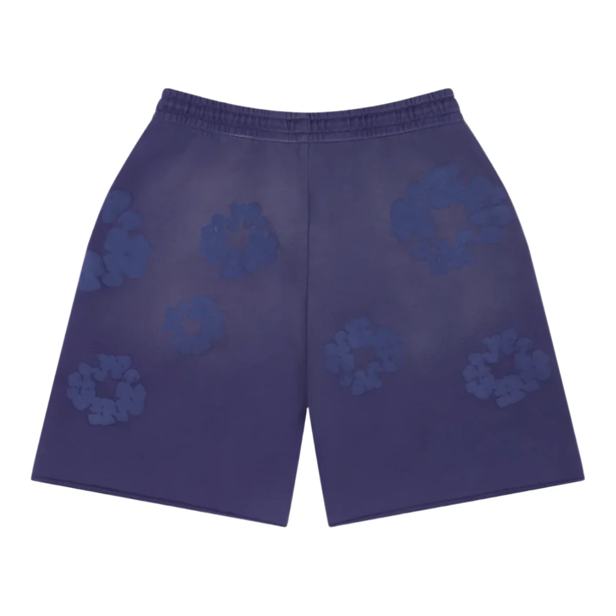 Denim Tears The Cotton Wreath Mono Sweatshorts Washed Blue - Image 2