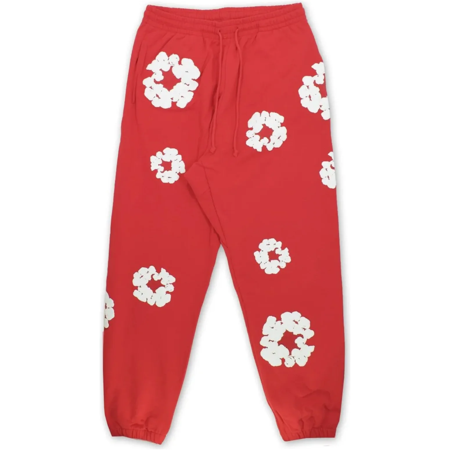 Denim Tears The Cotton Wreath Red Full Tracksuit - Image 5