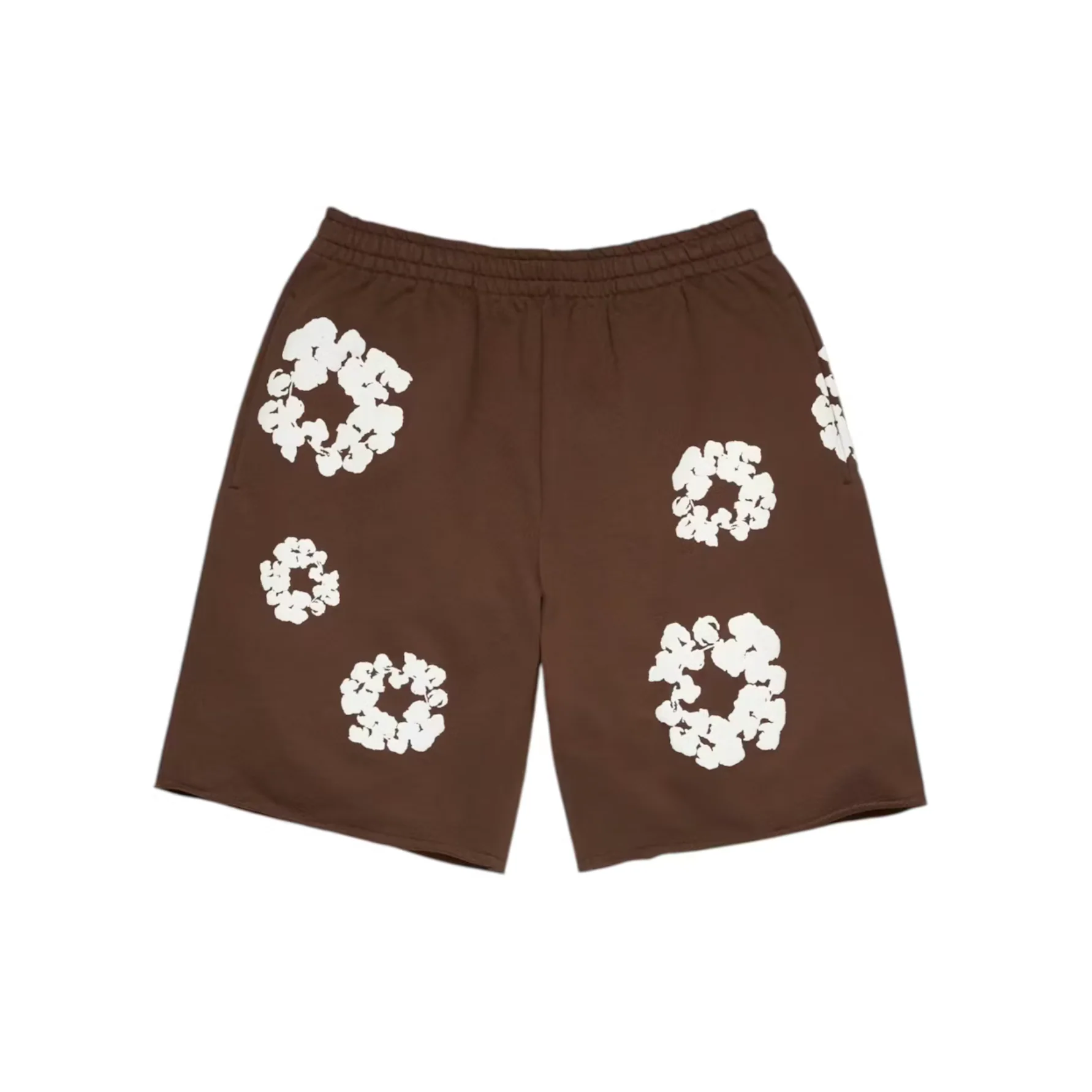 Denim Tears Cotton Wreath Sweatshorts Dark Brown