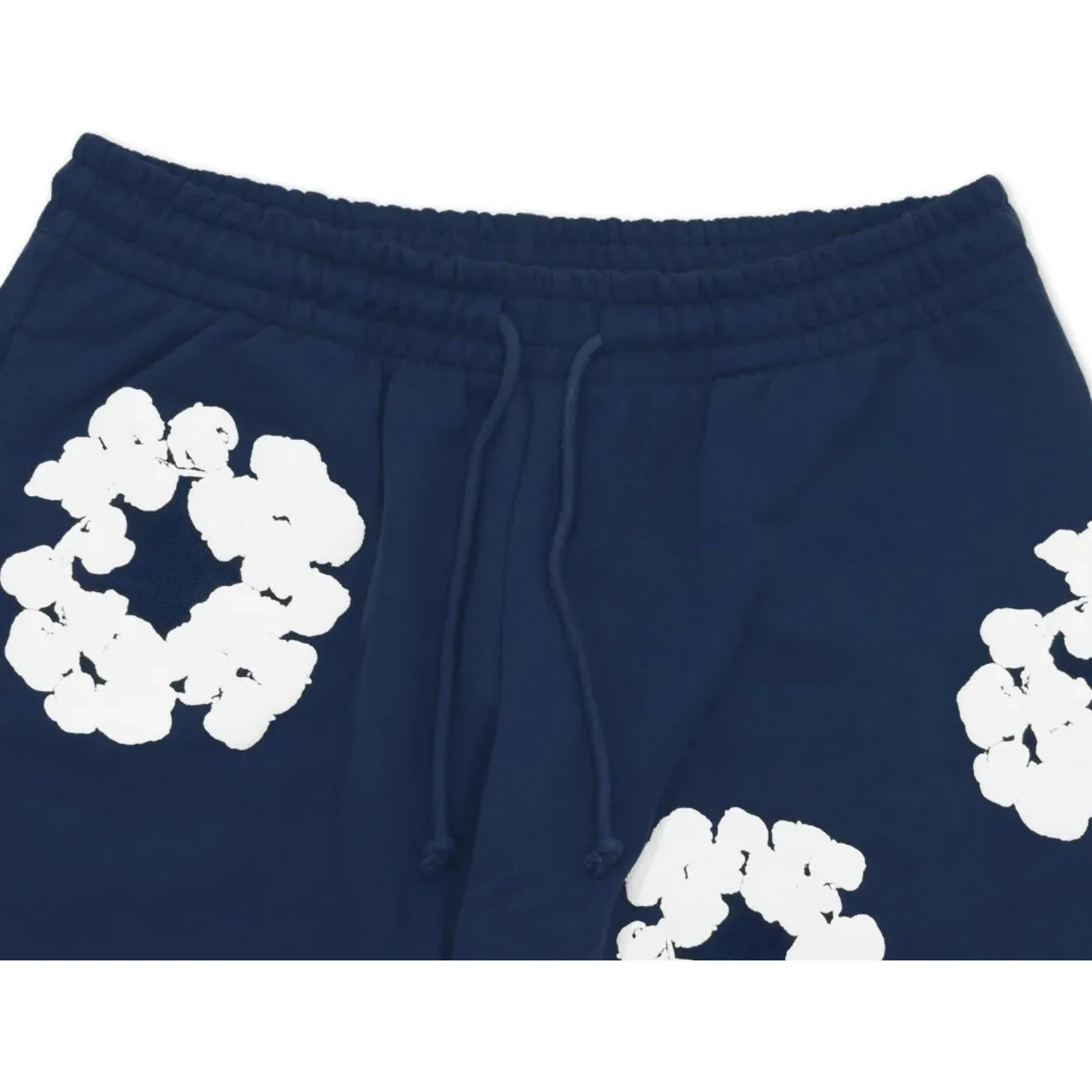 Denim Tears The Cotton Wreath Shorts Navy - Image 3