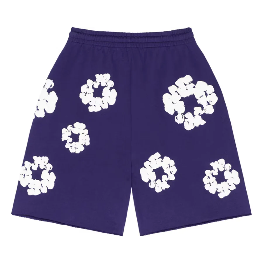 Denim Tears The Cotton Wreath Shorts Purple - Image 2