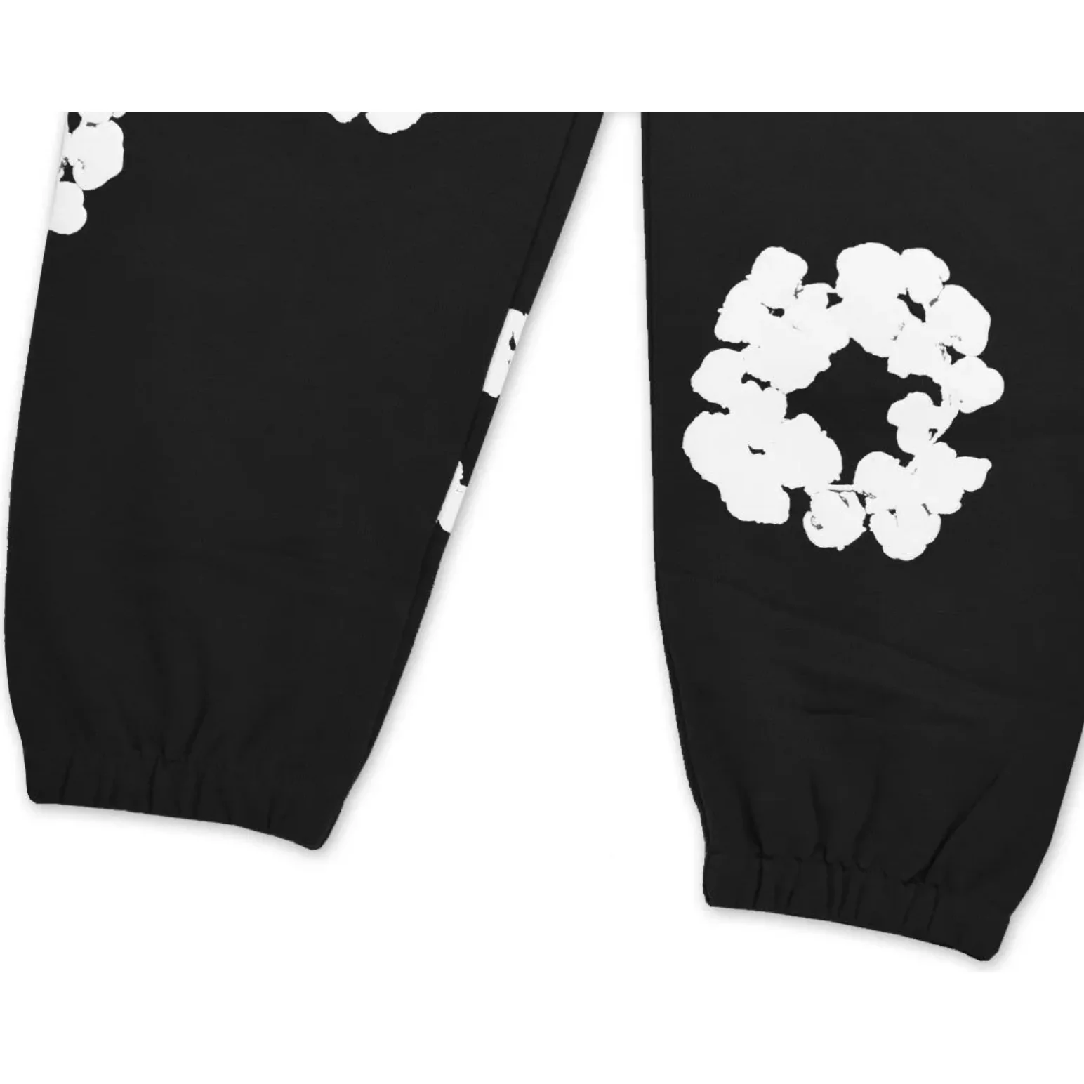 Denim Tears The Cotton Wreath Sweatpants Black - Image 3