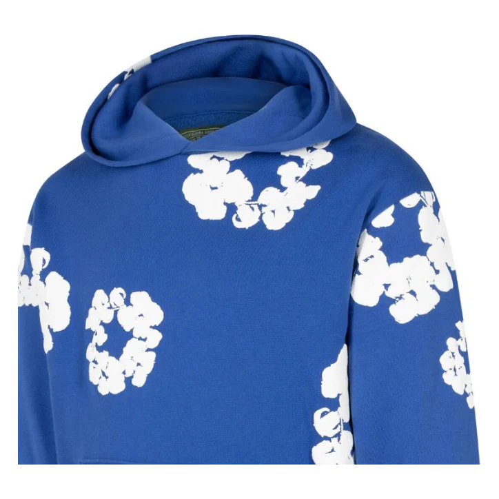 Denim Tears The Cotton Wreath Sweatshirt Royal Blue - Image 3