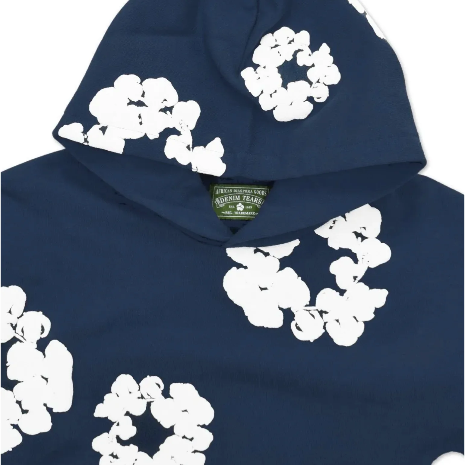 Denim Tears The Cotton Wreath Sweatshirt Navy - Image 2