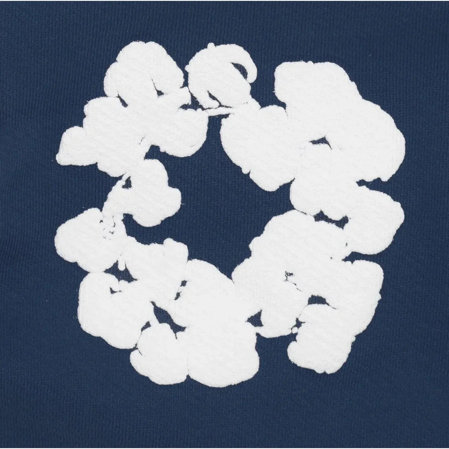 Denim Tears The Cotton Wreath Sweatshirt Navy - Image 4