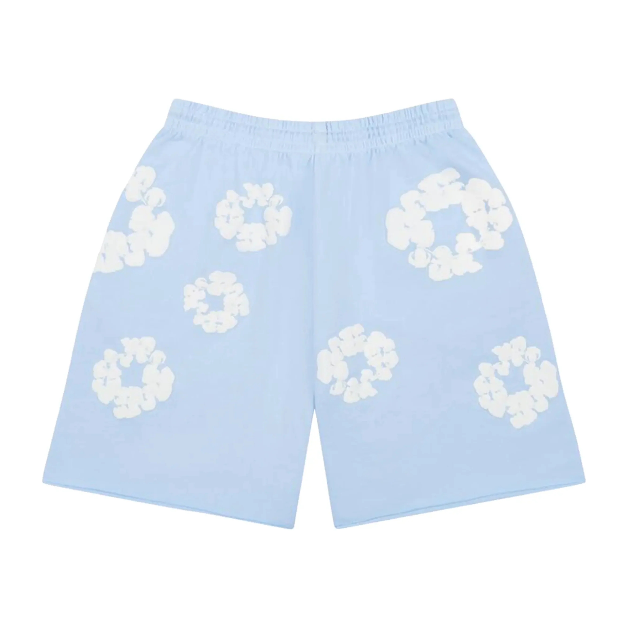 Denim Tears The Cotton Wreath Sweatshorts Powder Blue - Image 2