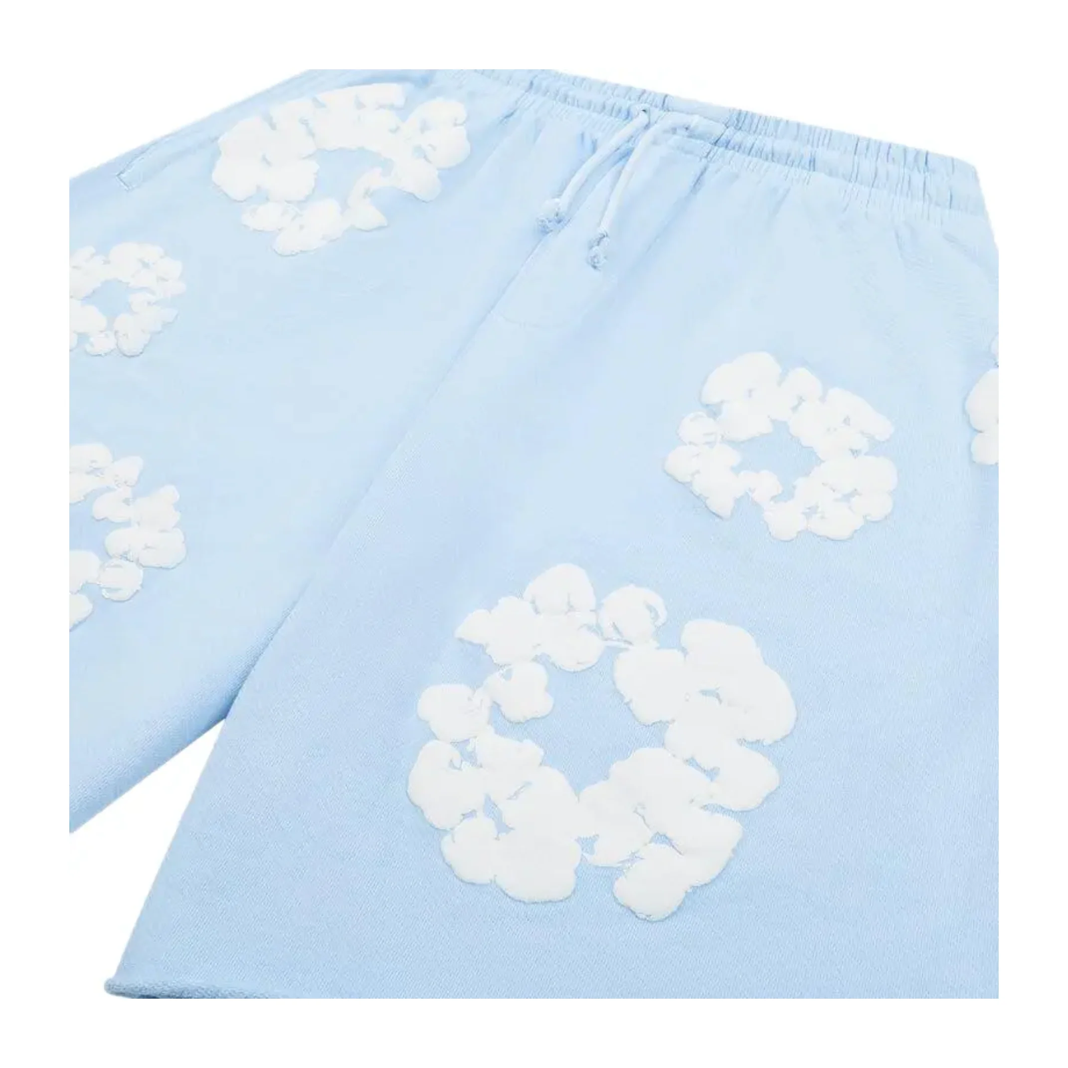 Denim Tears The Cotton Wreath Sweatshorts Powder Blue - Image 3