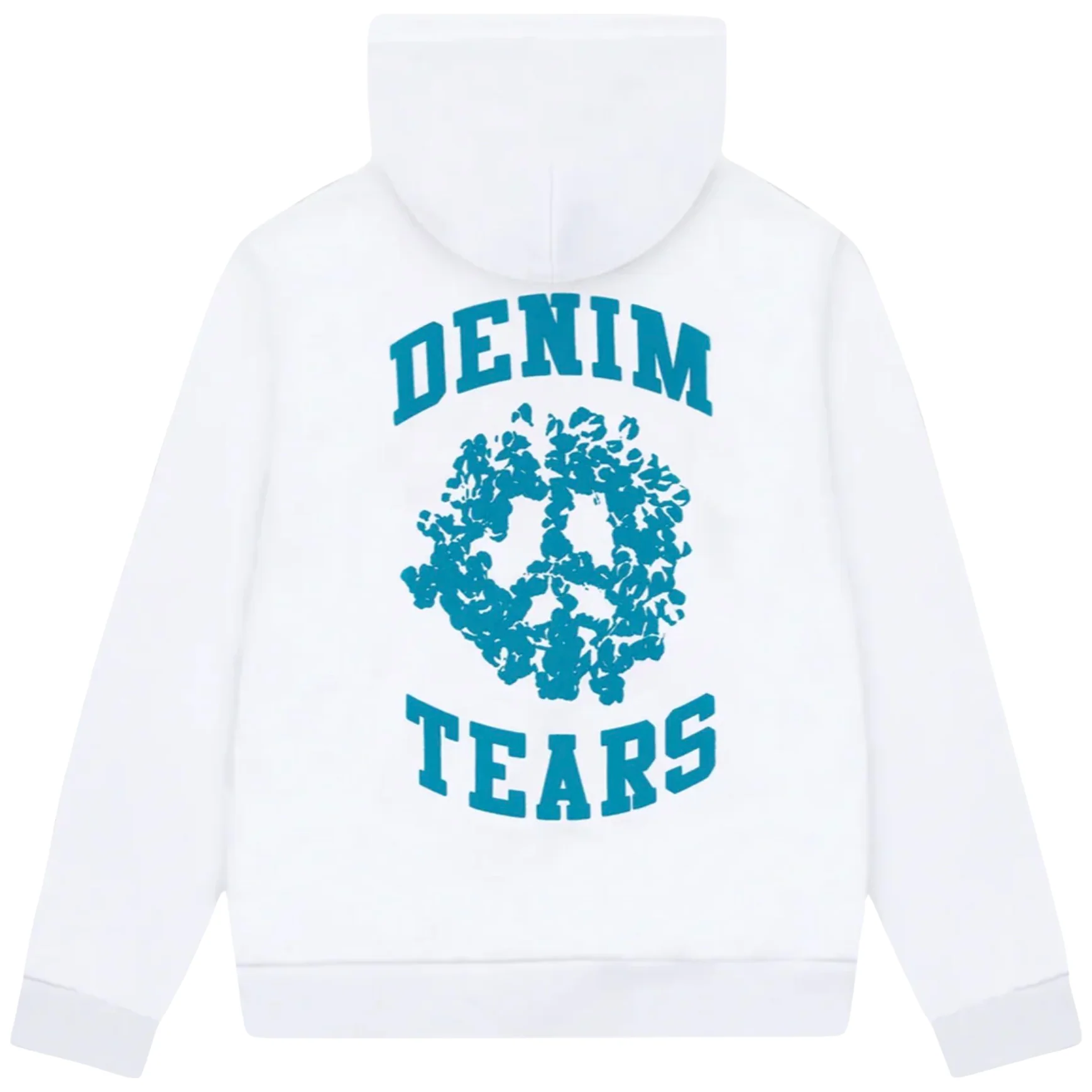 Denim Tears University Zip Hoodie White - Image 2