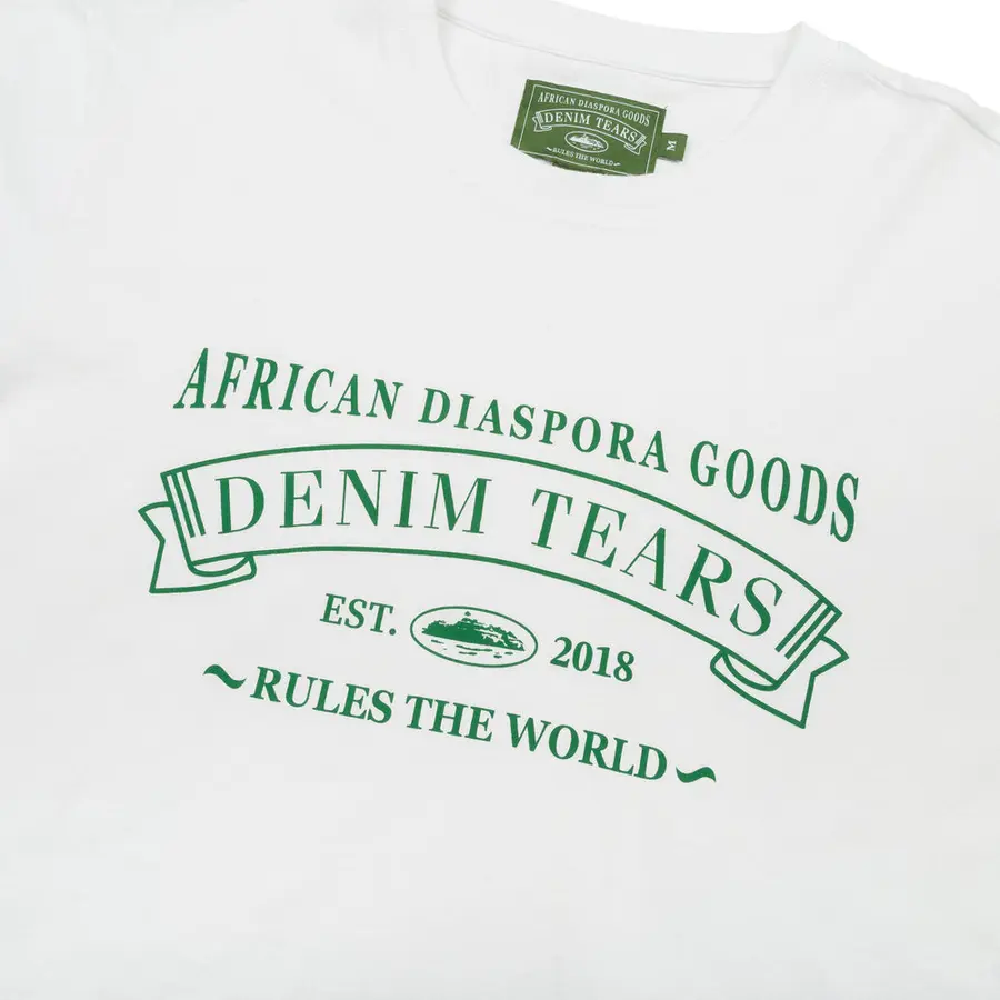 Denim Tears x Corteiz ADG Tee 'White' - Image 3