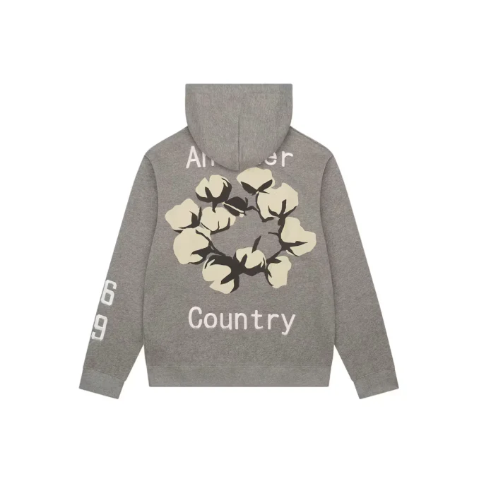 Denim Tears x CPFM Cactus Smiley Hoodie Grey - Image 2