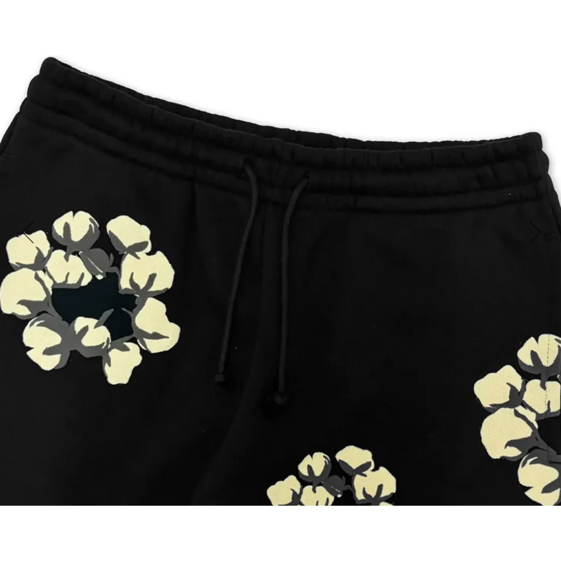 Denim Tears x CPFM Cactus Tears Wreath Sweatpants Black - Image 3