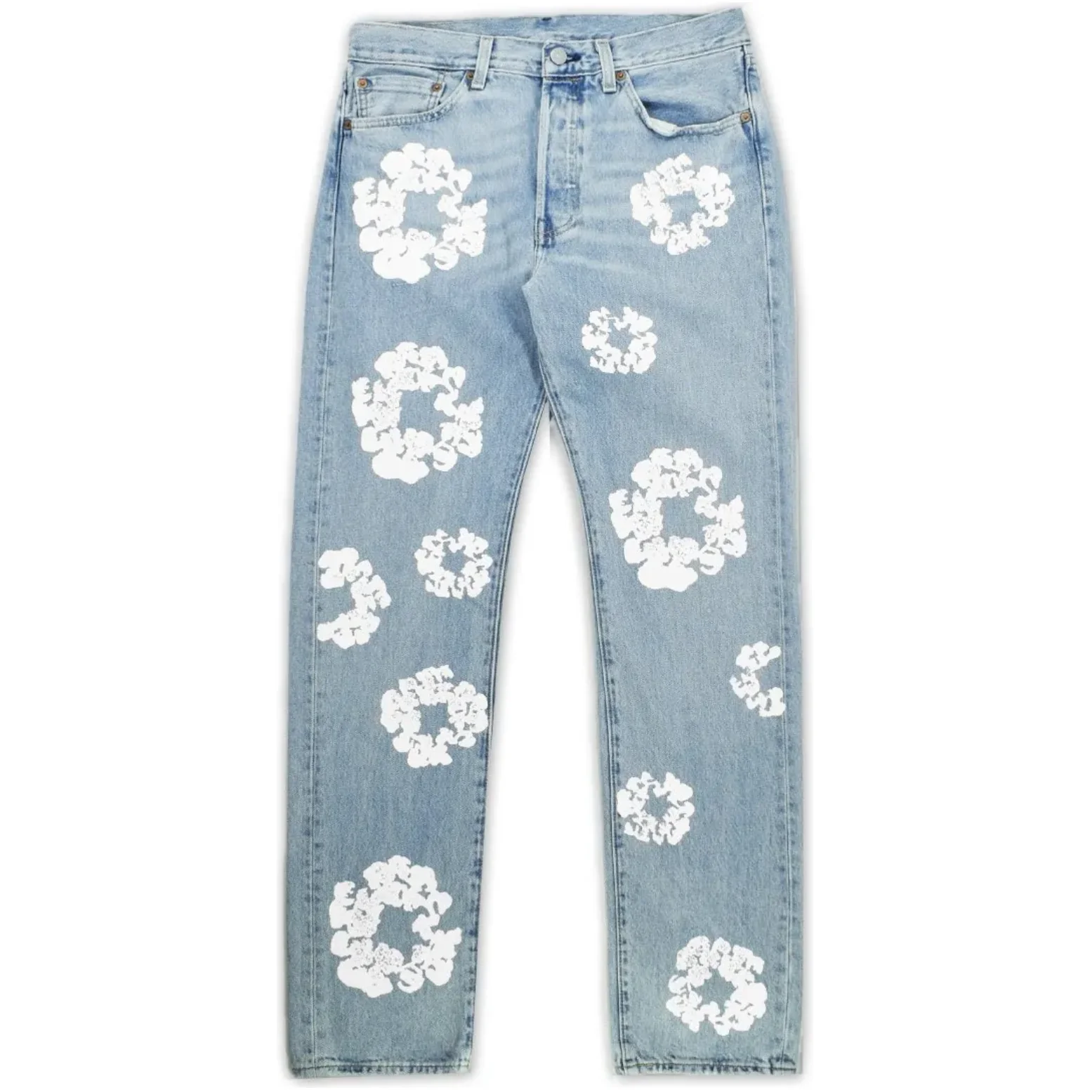 Denim Tears x Levi's Cotton Wreath Jean Light Wash - Image 3