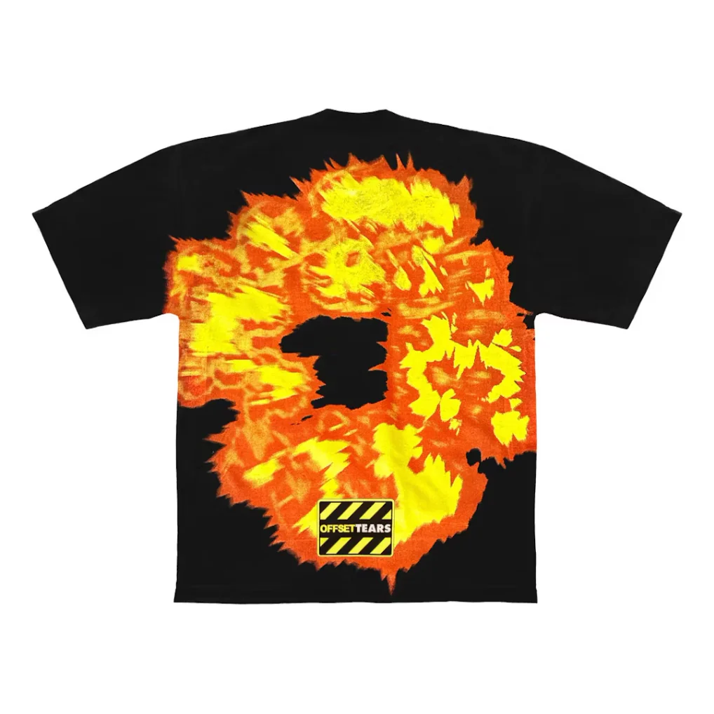 Denim Tears x Offset Set It Off #1 T-shirt Black - Image 2