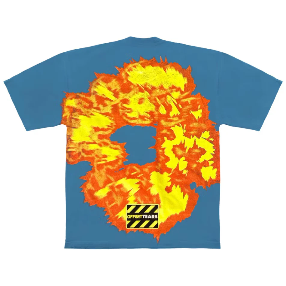 Denim Tears x Offset Set It Off #1 T-shirt Blue - Image 2