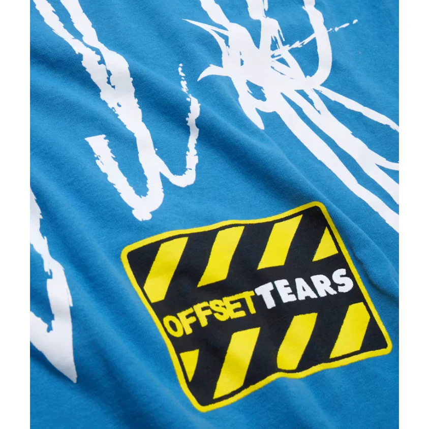 Denim Tears x Offset Set It Off #2 T-shirt Blue - Image 3