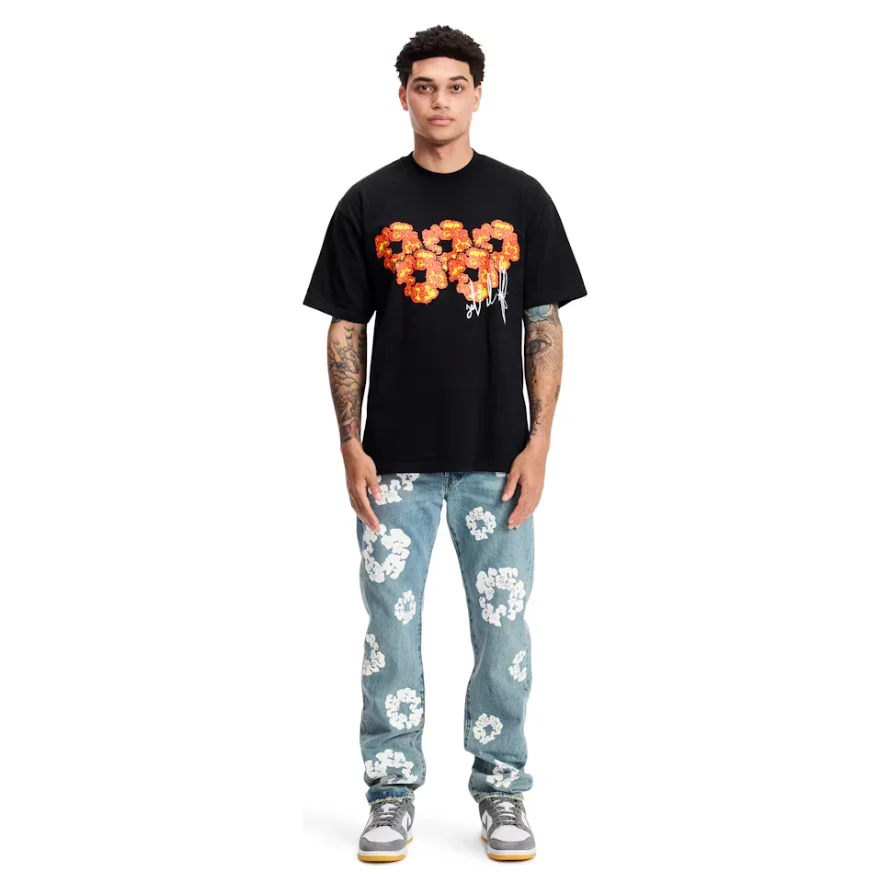 Denim Tears x Offset Set It Off #3 T-shirt Black - Image 4