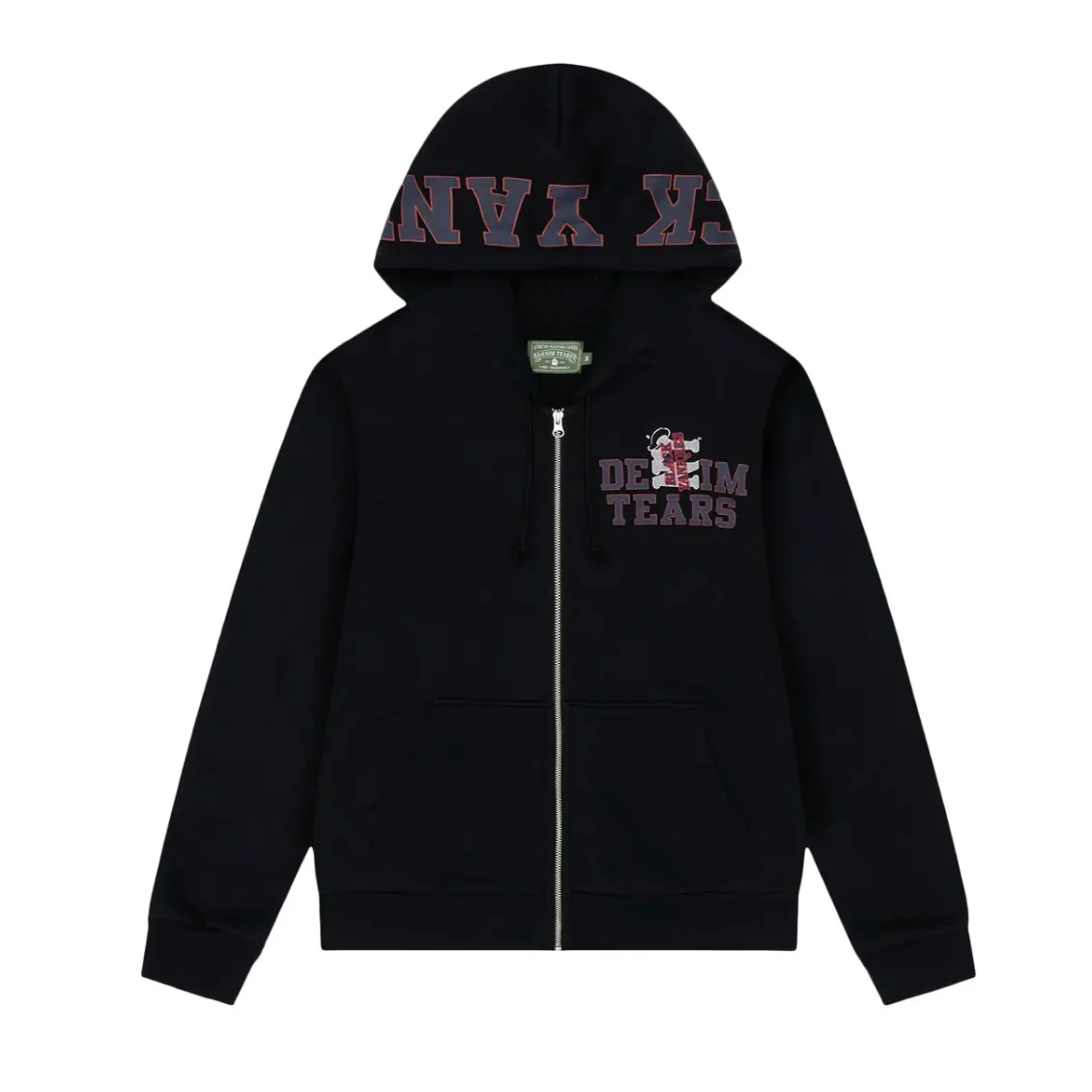Denim Tears Yankees Zip Hoodie Black