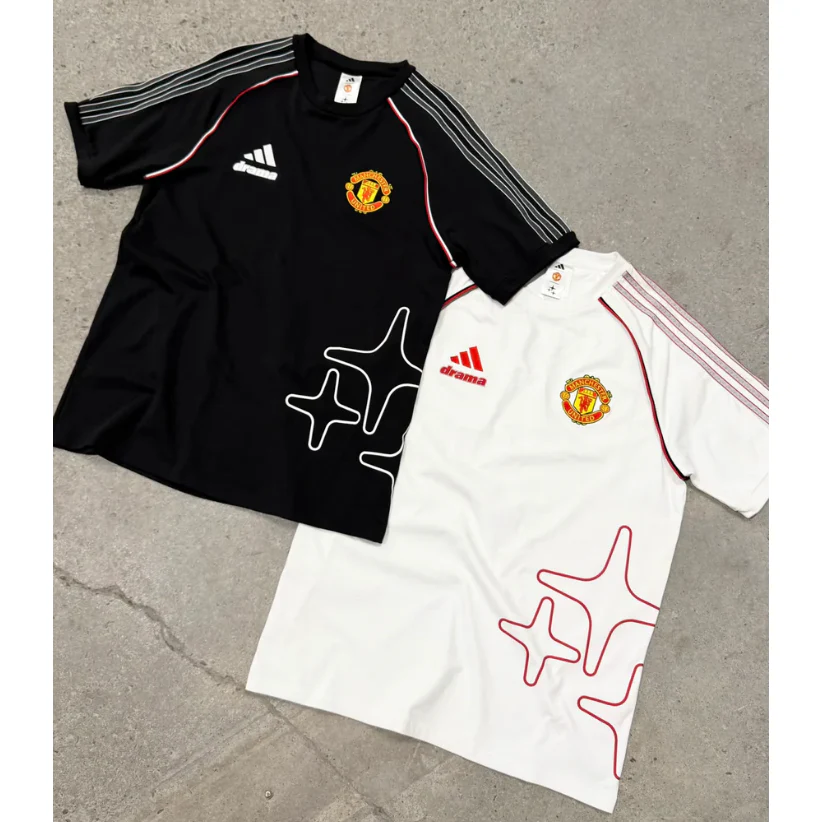 Drama X Adidas X United Black Tee - Image 4