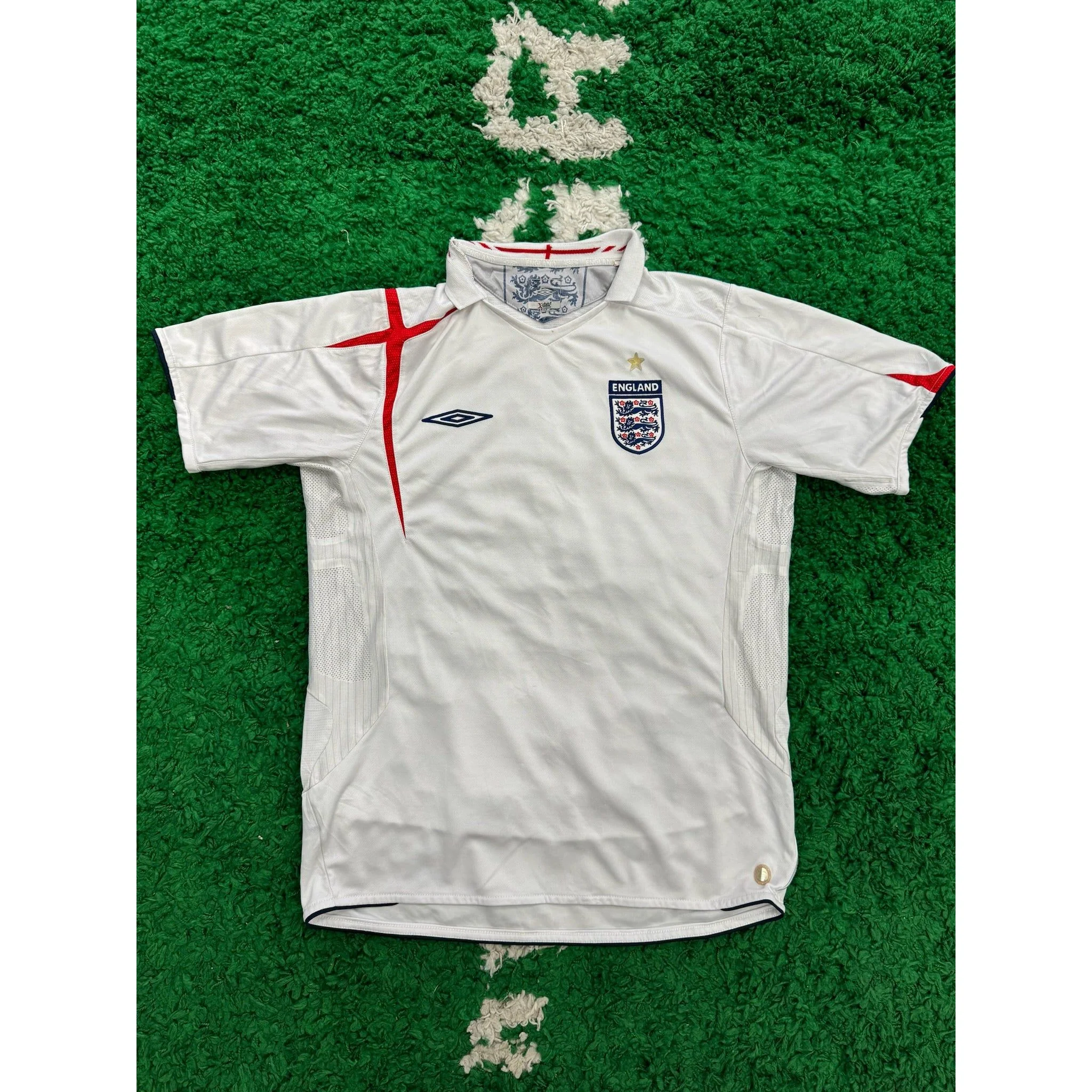 England Home Shirt 2006-2008 L 7/10