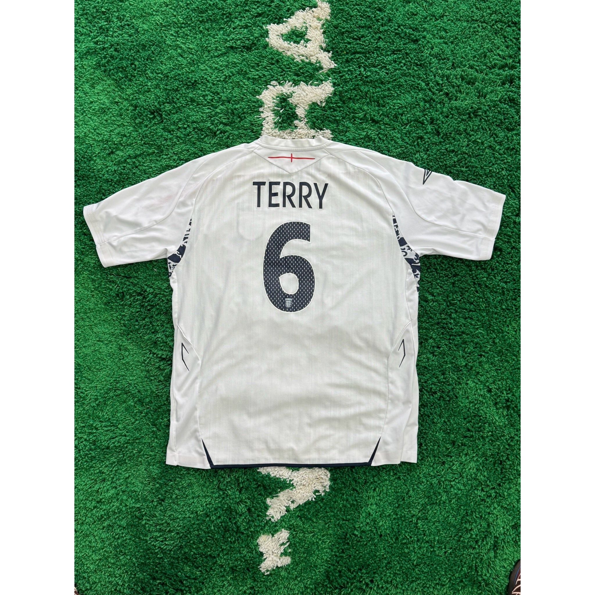 England Home Shirt 2008-2010 Terry #6 XL - Image 2