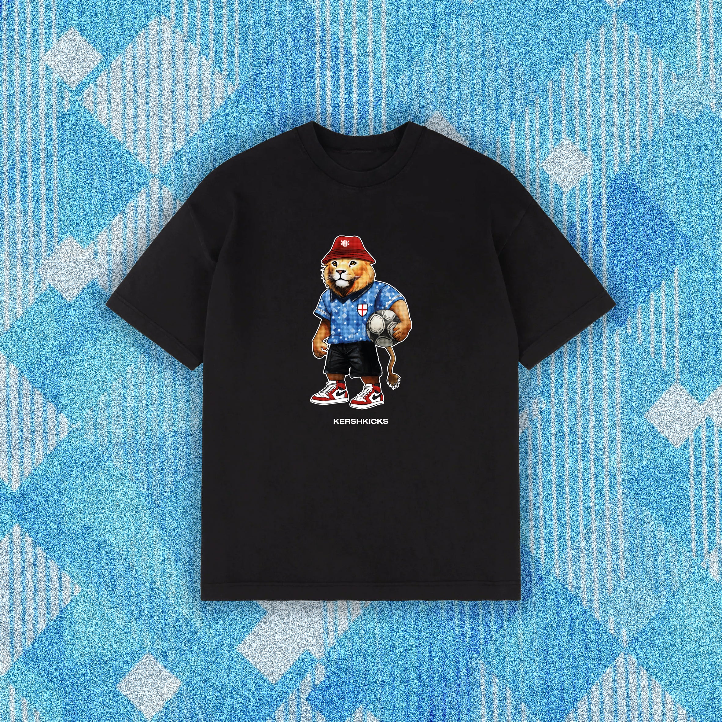 England Lion Tee Black