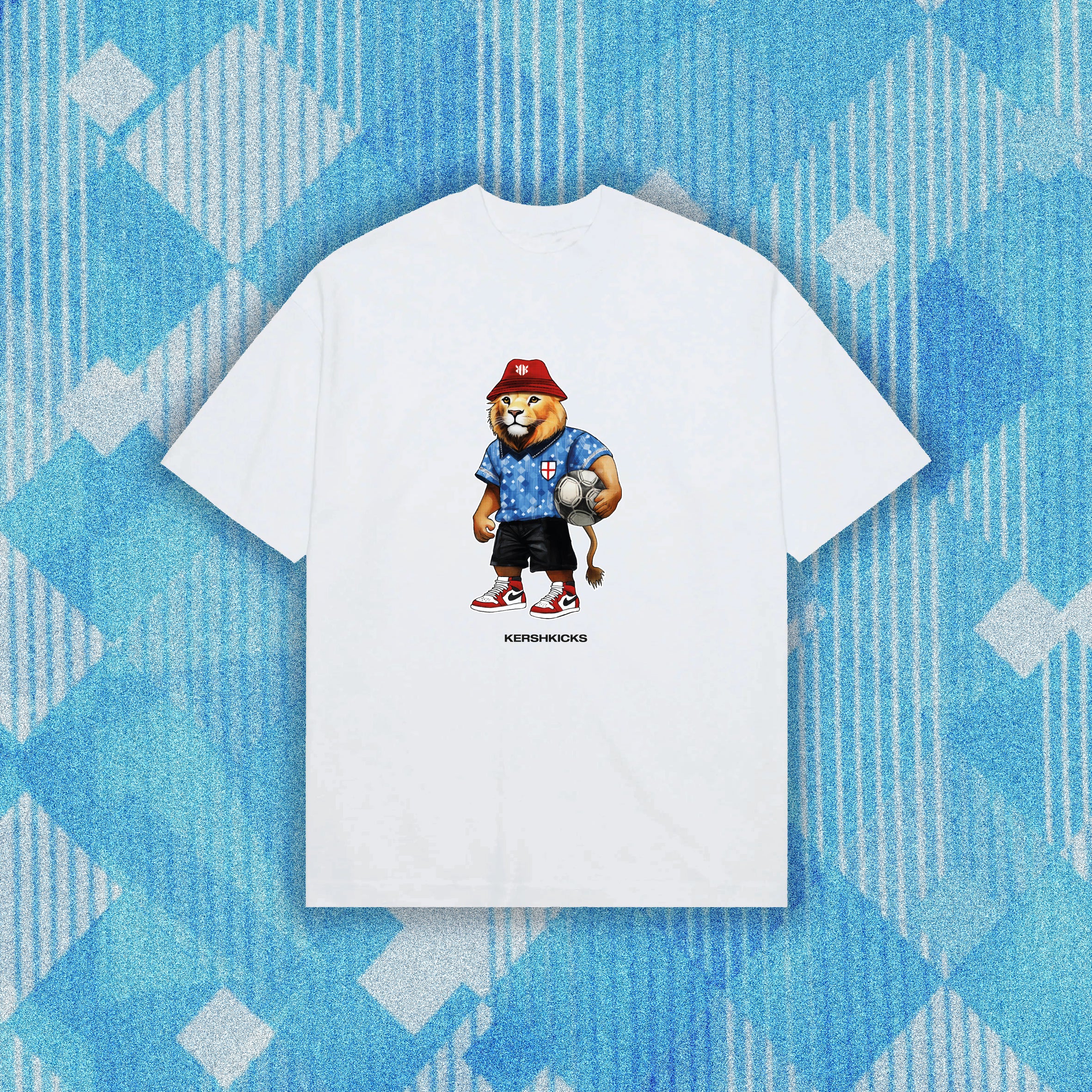 England Lion Tee White