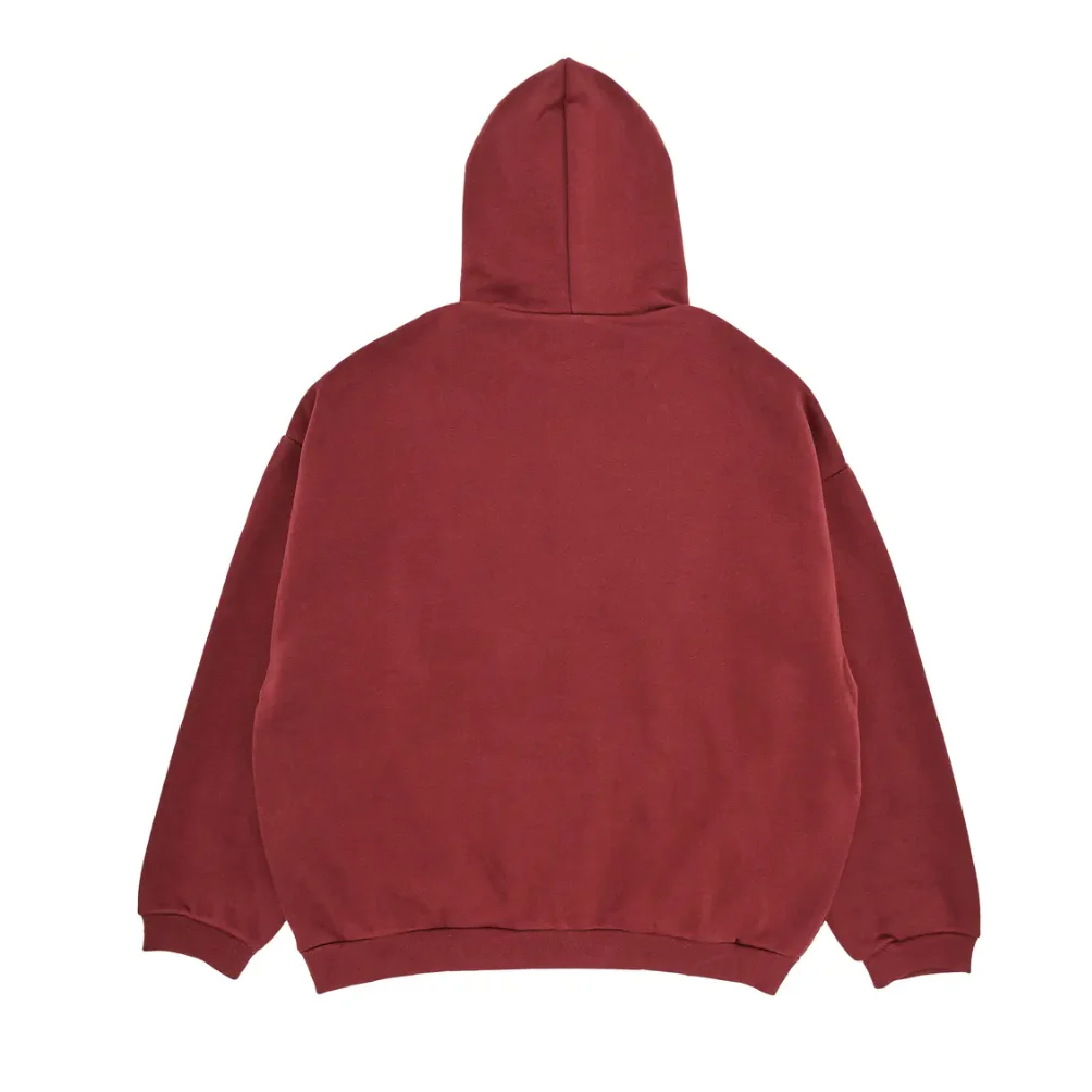 Fear of God Essentials Fleece Hoodie Crimson - Image 2