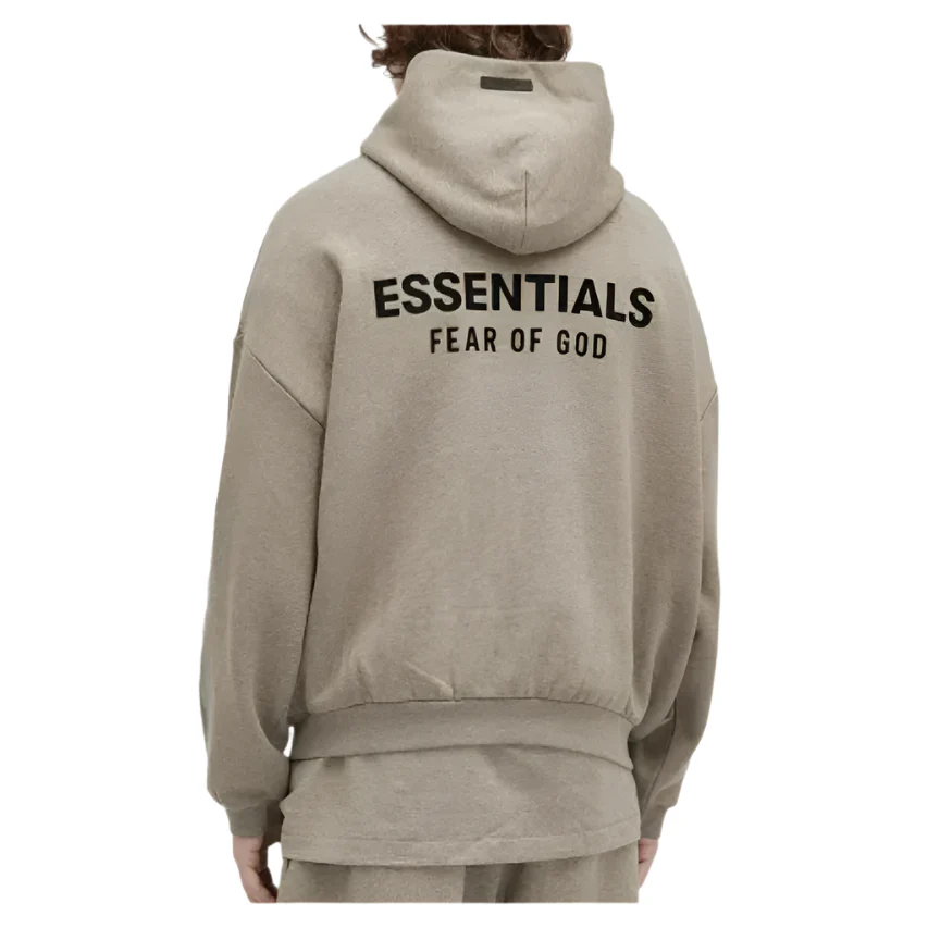 Fear of God Essentials Fleece Hoodie (FW24) Heather Gray - Image 2