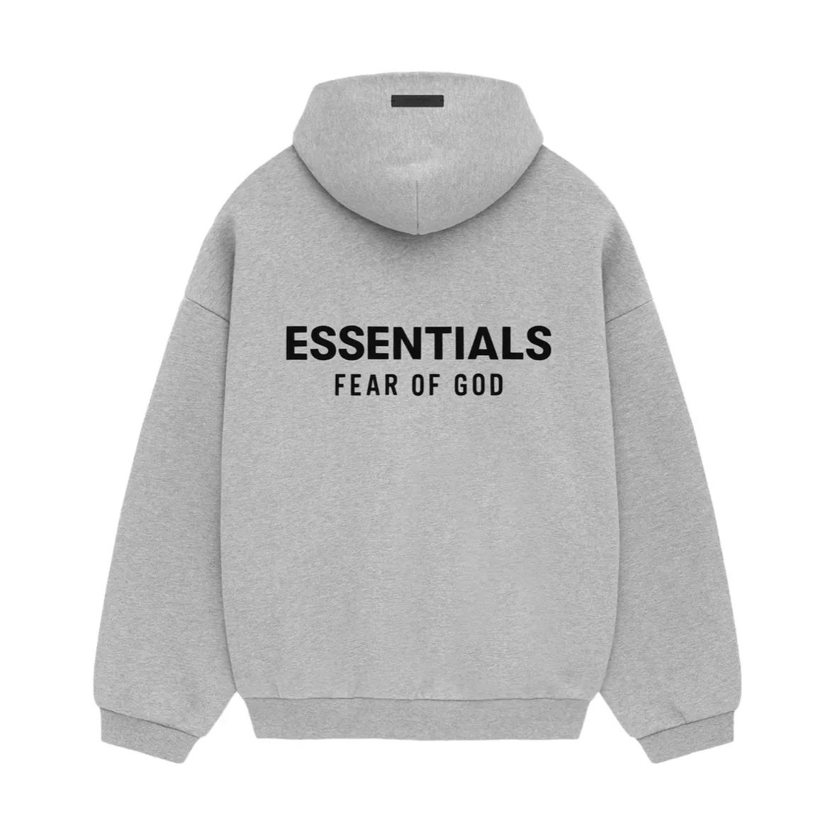 Fear of God Essentials Fleece Hoodie (FW24)  Light Heather Gray - Image 2