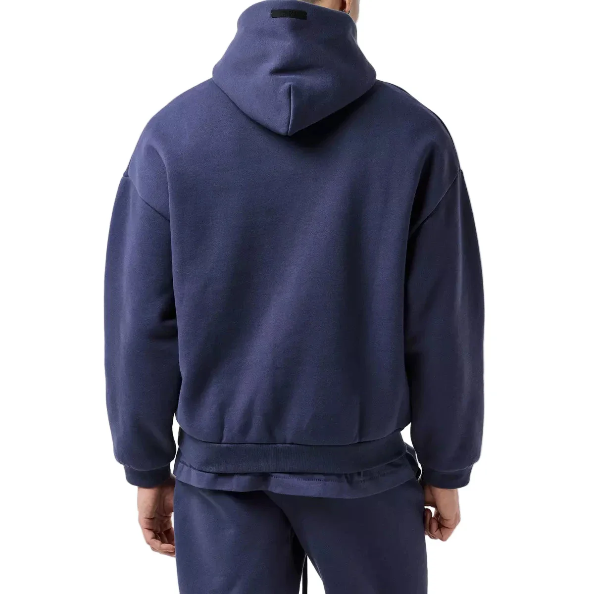 Fear of God Essentials Fleece Hoodie Marine - Image 4