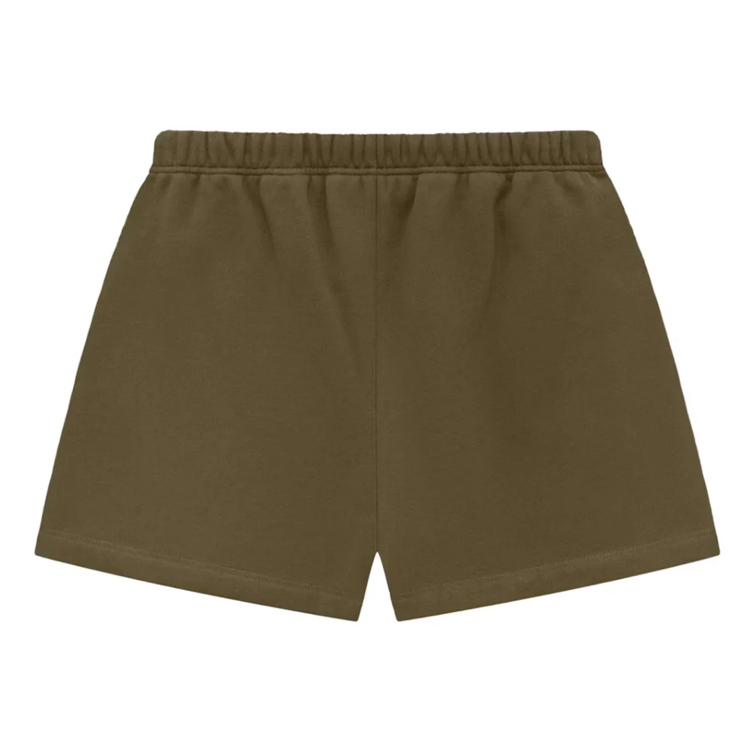 Fear of God Essentials Fleece Soccer Short Olive - Image 2