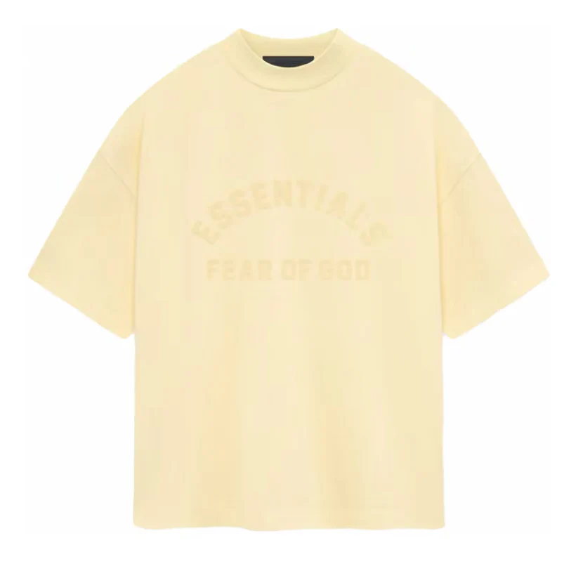Fear of God Essentials Jersey Crewneck Tee Garden Yellow