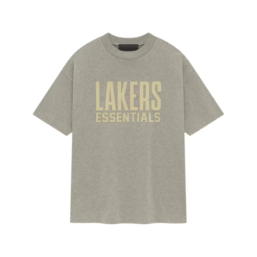 Fear of God Essentials Lakers Tee (SS25) Warm Heather
