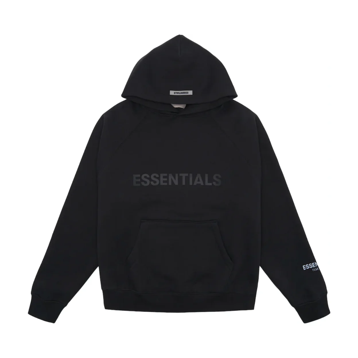 Fear of God Essentials Pullover Hoodie Applique Logo Black