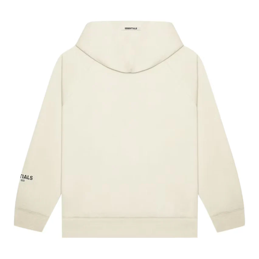 Fear of God Essentials Pullover Hoodie Applique Logo Buttercream - Image 2