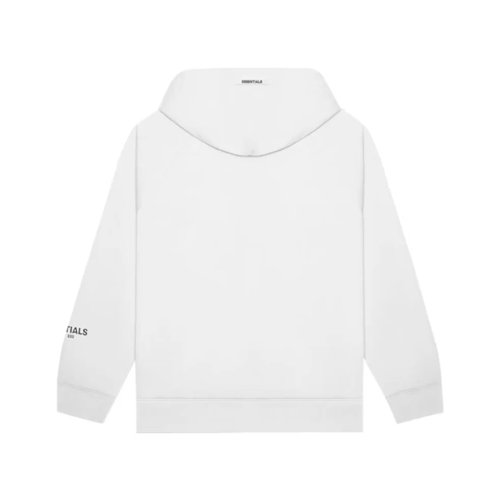 FEAR OF GOD ESSENTIALS Pullover Hoodie Applique Logo White - Image 2
